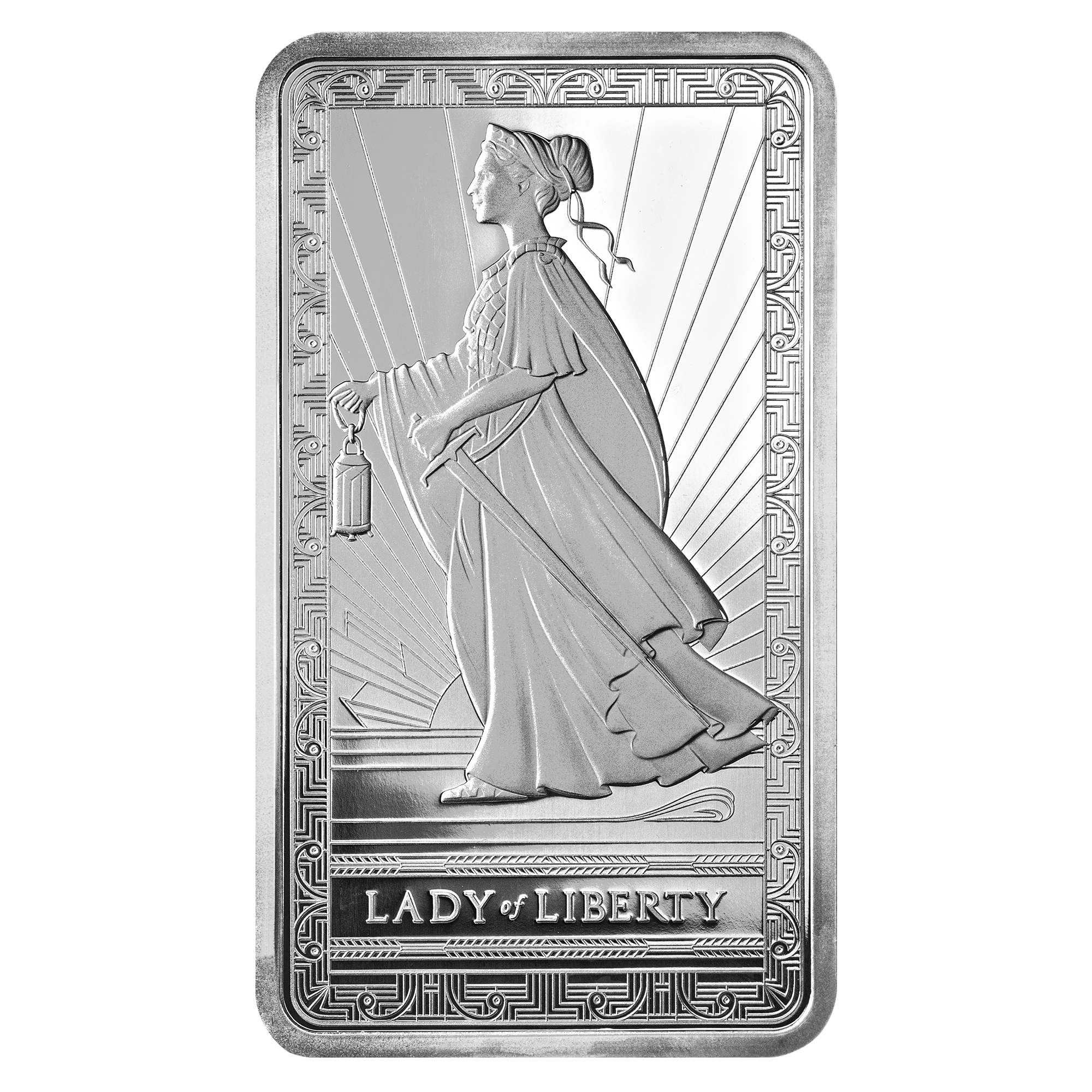 Pamp Lady of Liberty Silver Minted Bar - 10oz