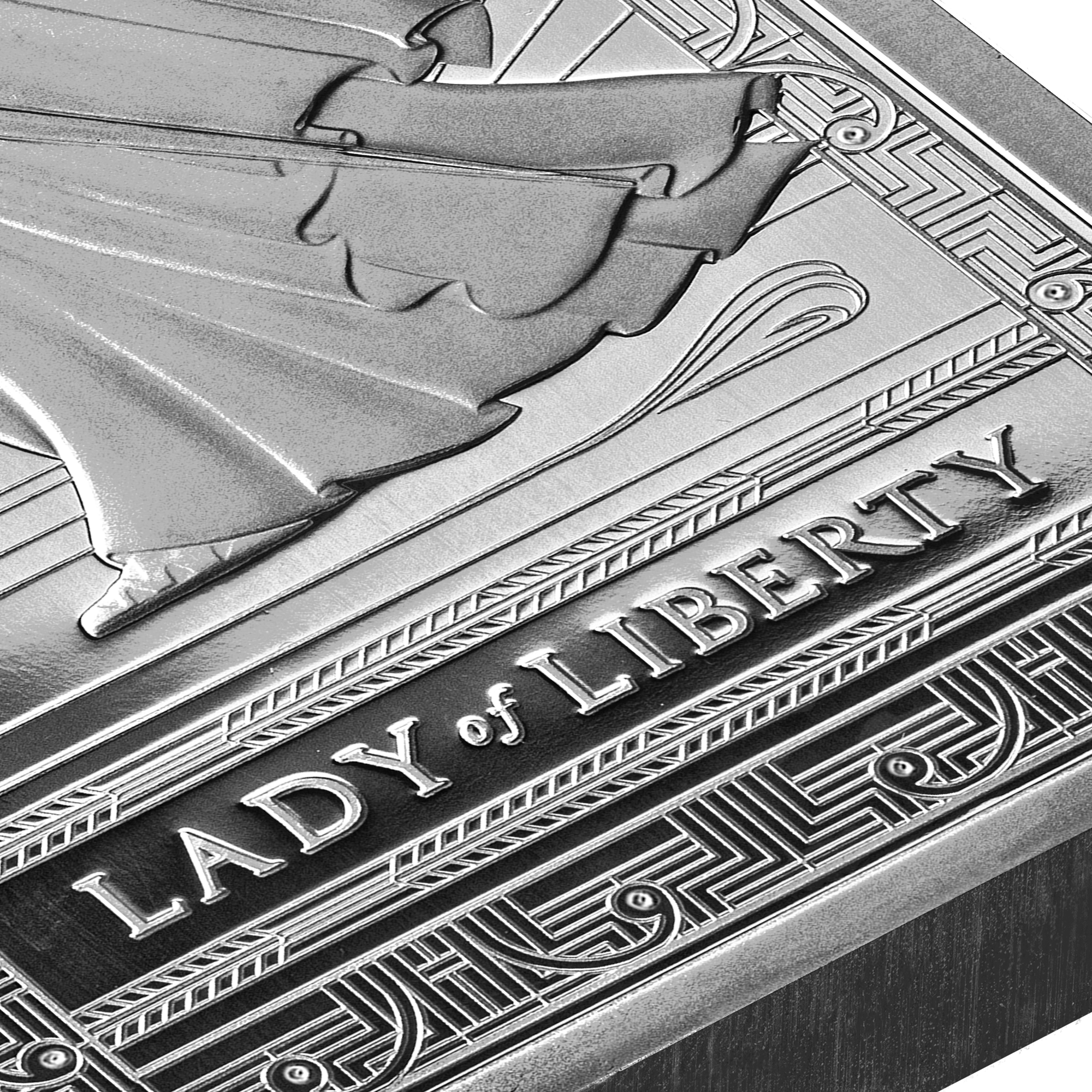 Pamp Lady of Liberty Silver Minted Bar - 10oz