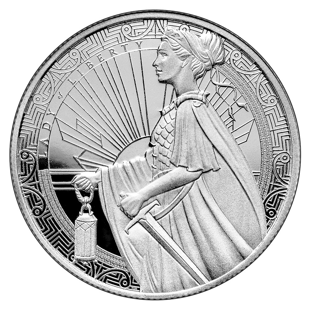Pamp Lady of Liberty Silver Minted Round - 1oz