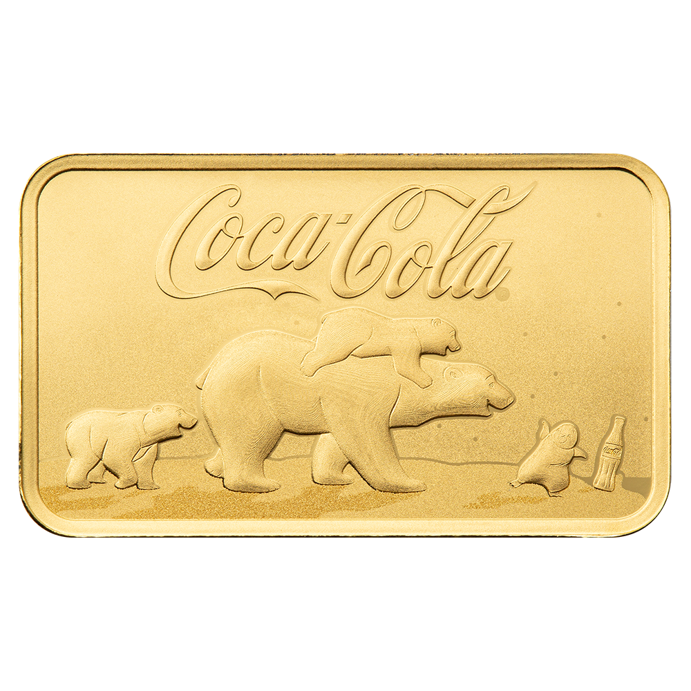Pamp Coca-Cola® Holiday Polar Bears 5g Gold Bar