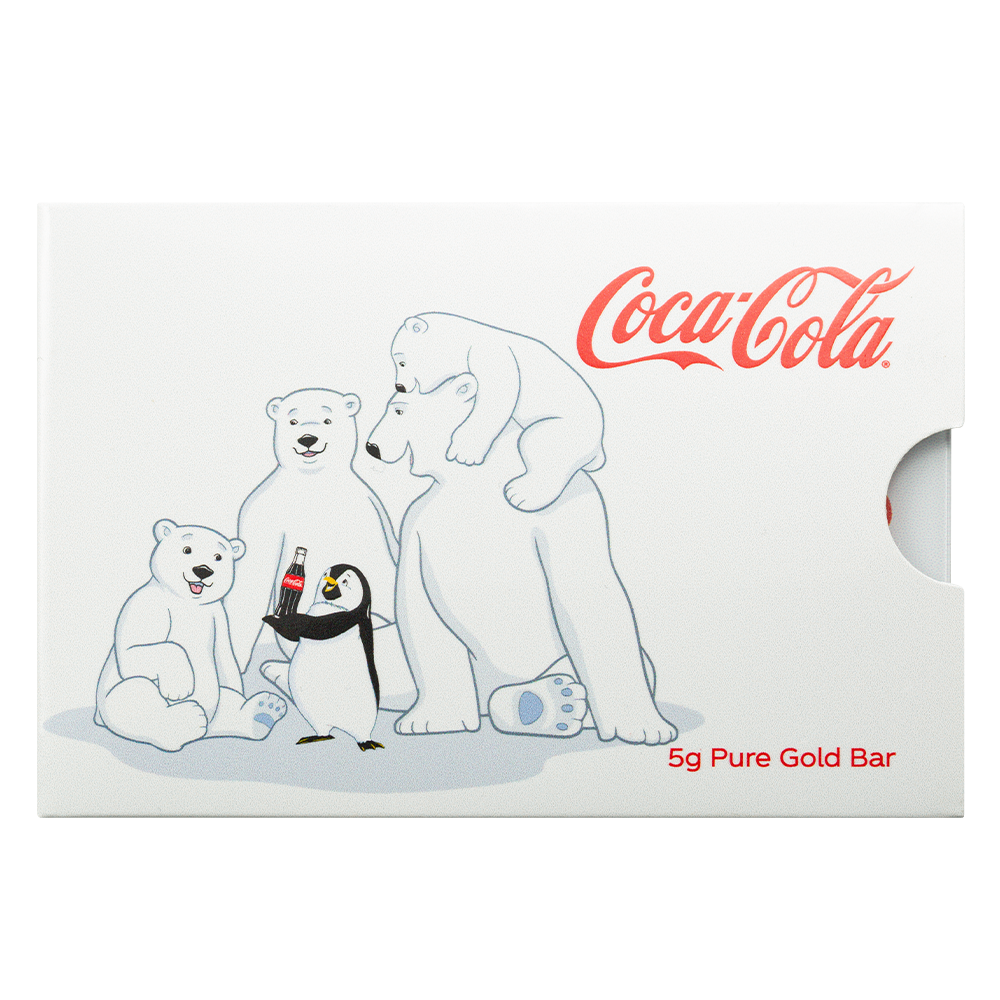Pamp Coca-Cola® Holiday Polar Bears 5g Gold Bar