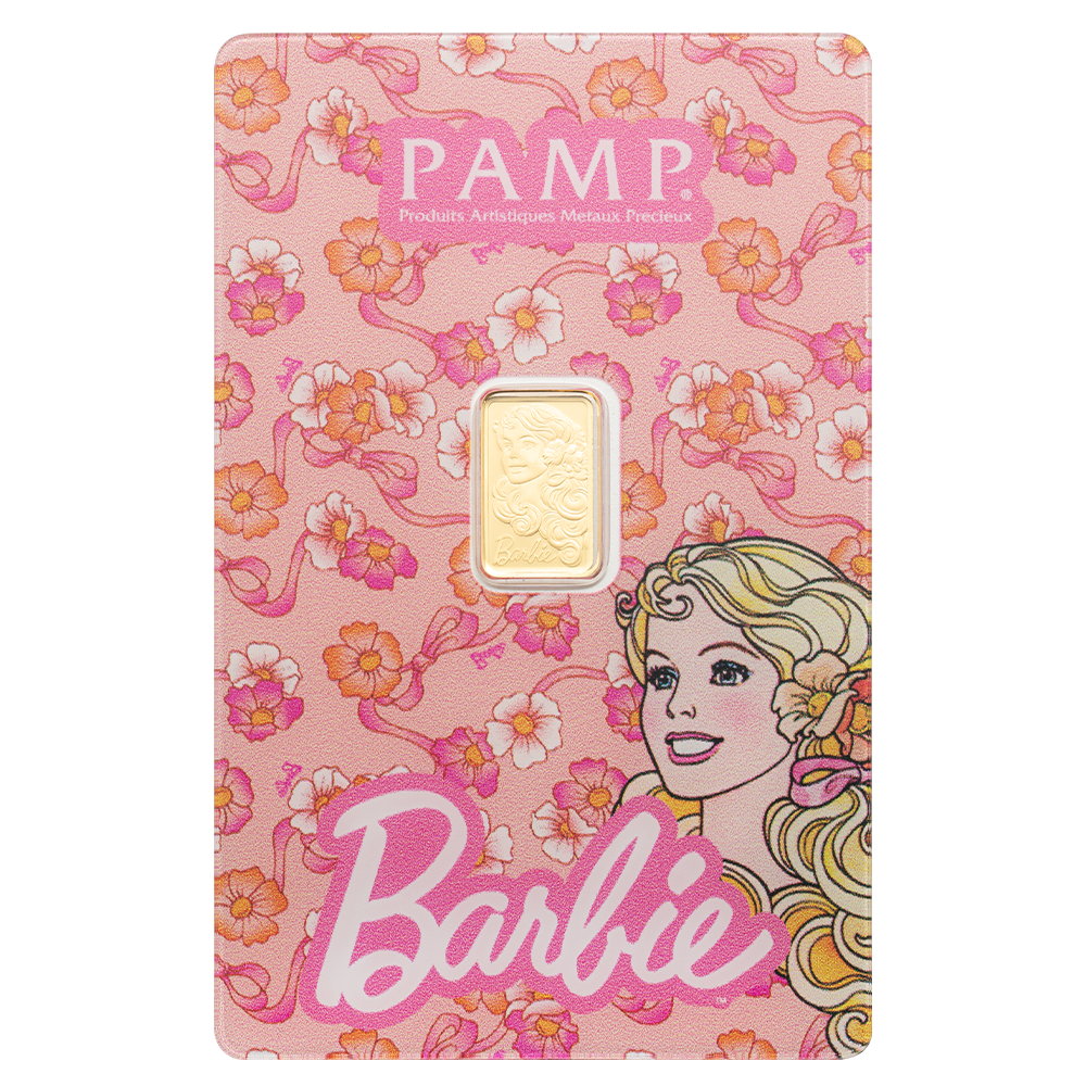 Pamp 1g Pure Gold Bar - Iconic Barbie™