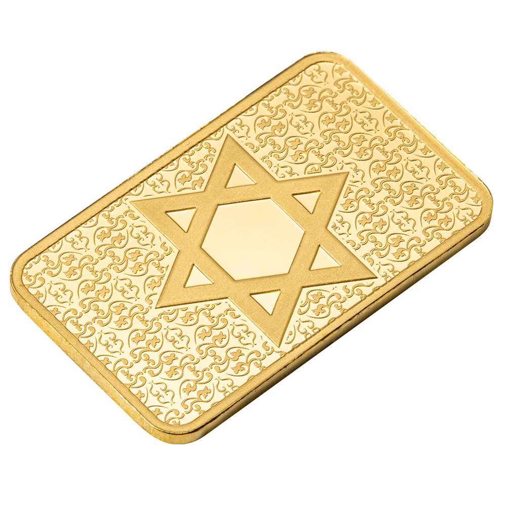 Pamp 5g Pure Gold Bar - Star of David