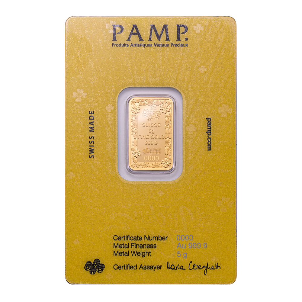 Pamp Lucky Pig 5g Pure Gold Bar