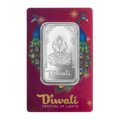 Pamp 2024 Diwali - Lakshmi & Peacocks 1oz Pure Silver Bar