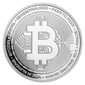 1 oz Silver Round - Bitcoin