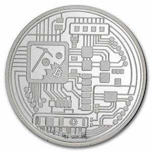 1 oz Silver Round - Bitcoin