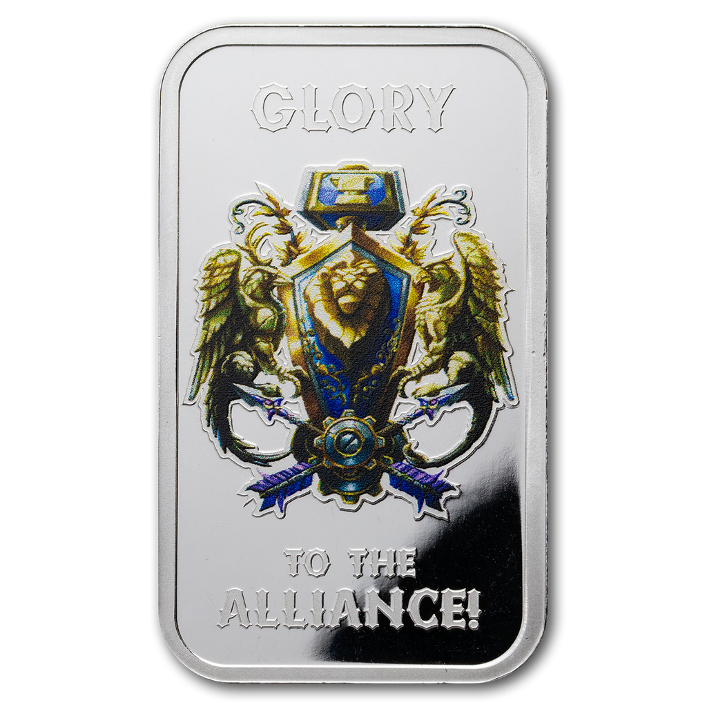 World of Warcraft Alliance 1oz Fine Silver