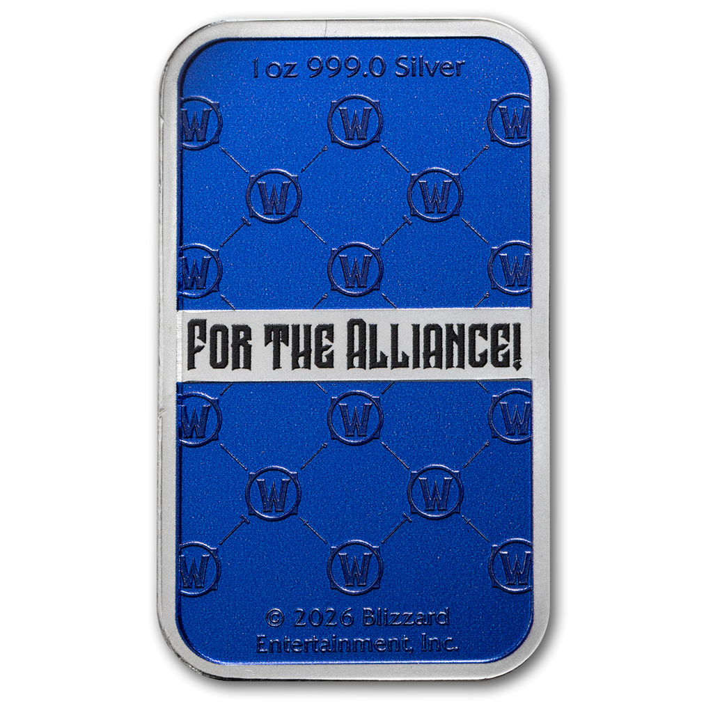 World of Warcraft Alliance 1oz Fine Silver