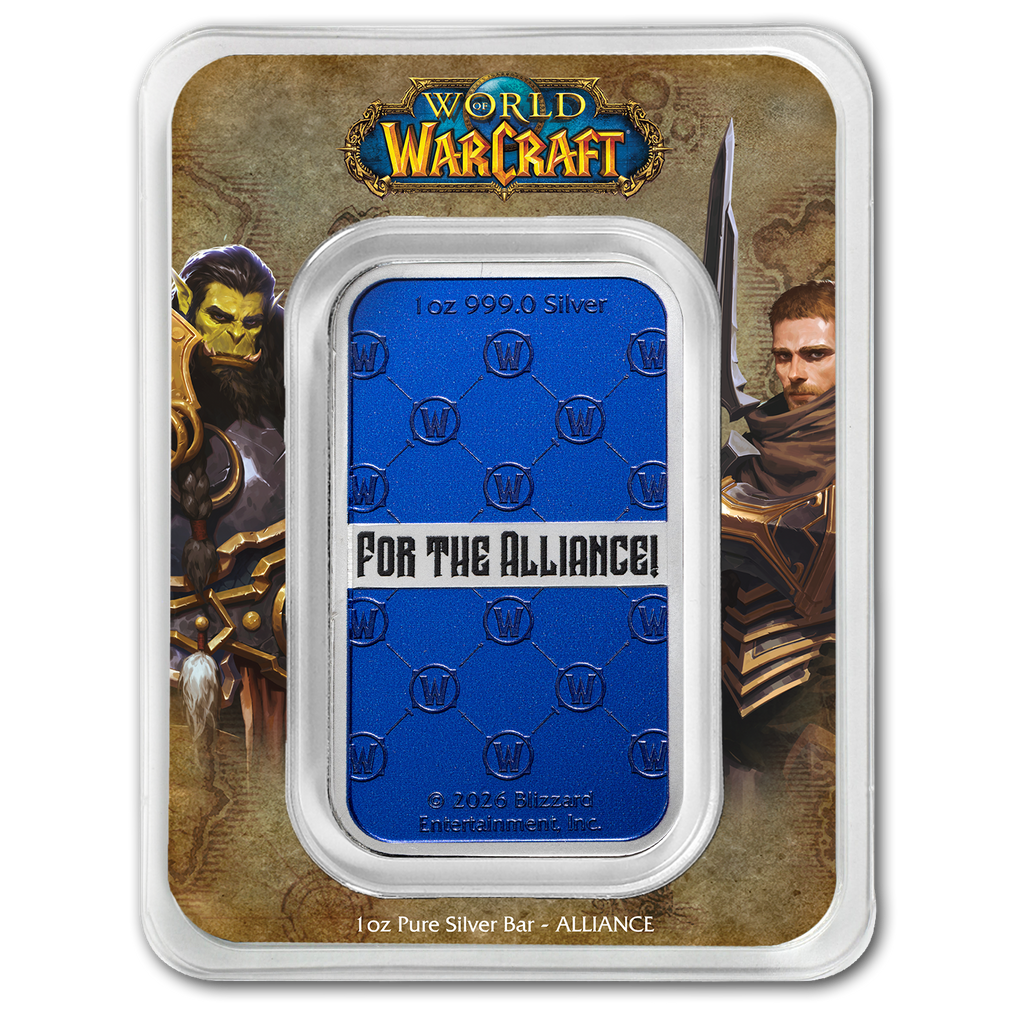 World of Warcraft Alliance 1oz Fine Silver