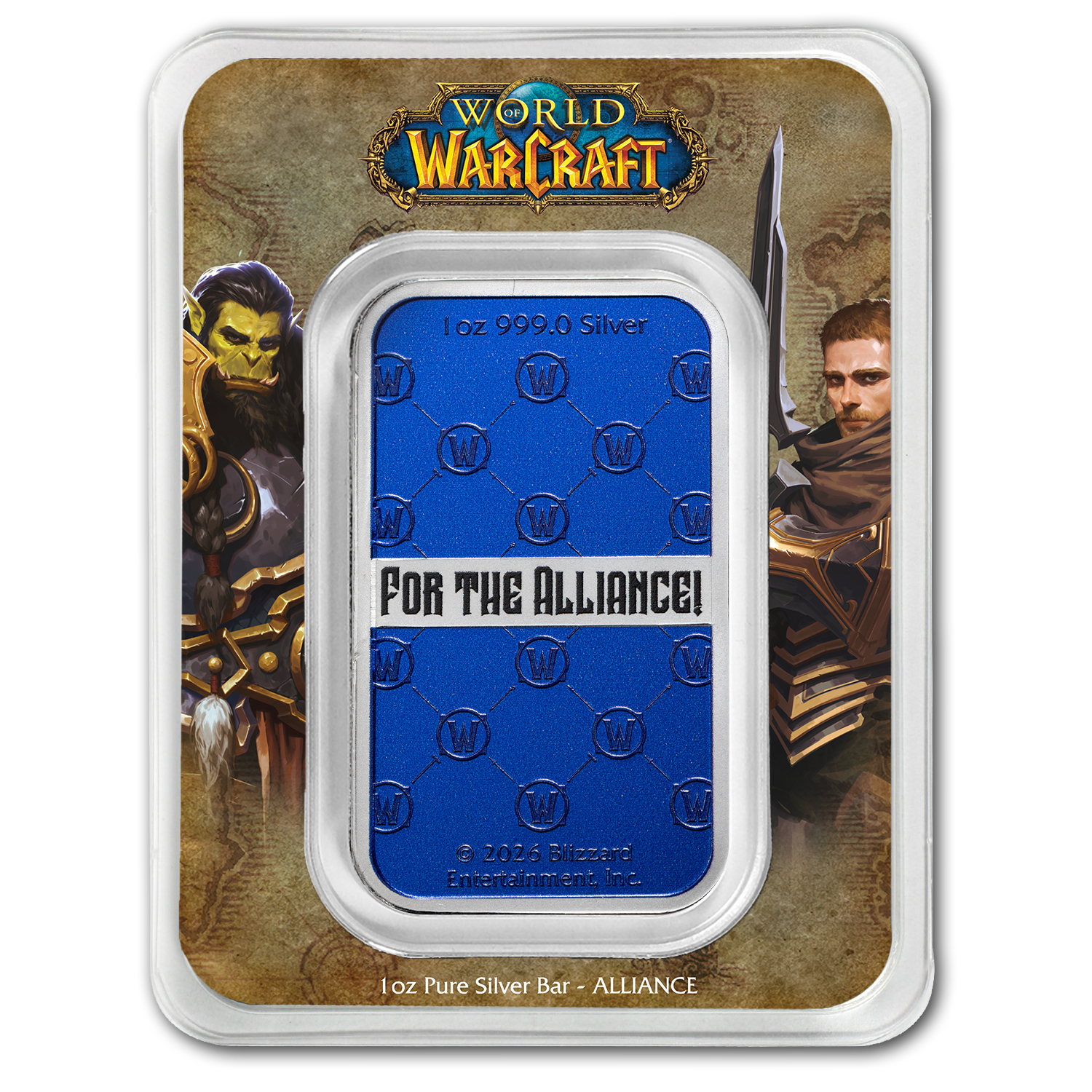 World of Warcraft Alliance 1oz Fine Silver
