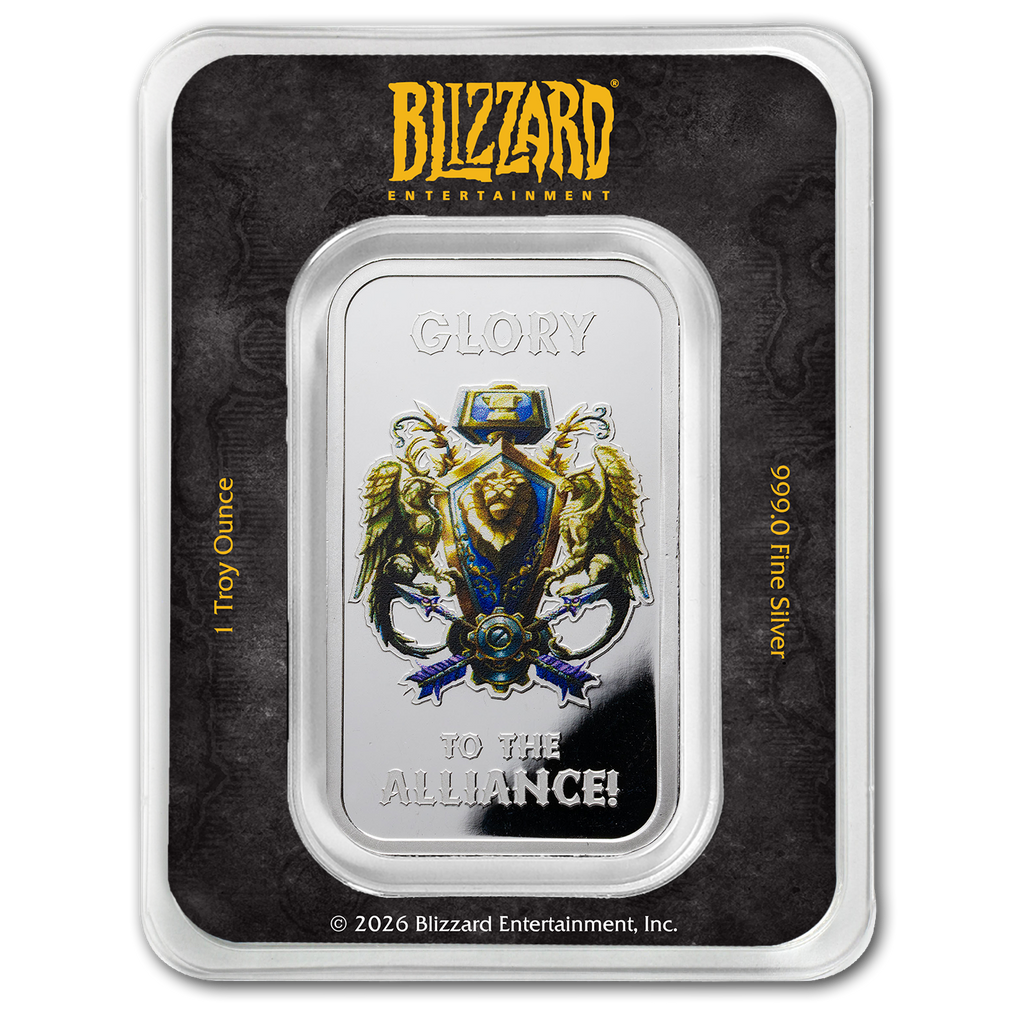 World of Warcraft Alliance 1oz Fine Silver