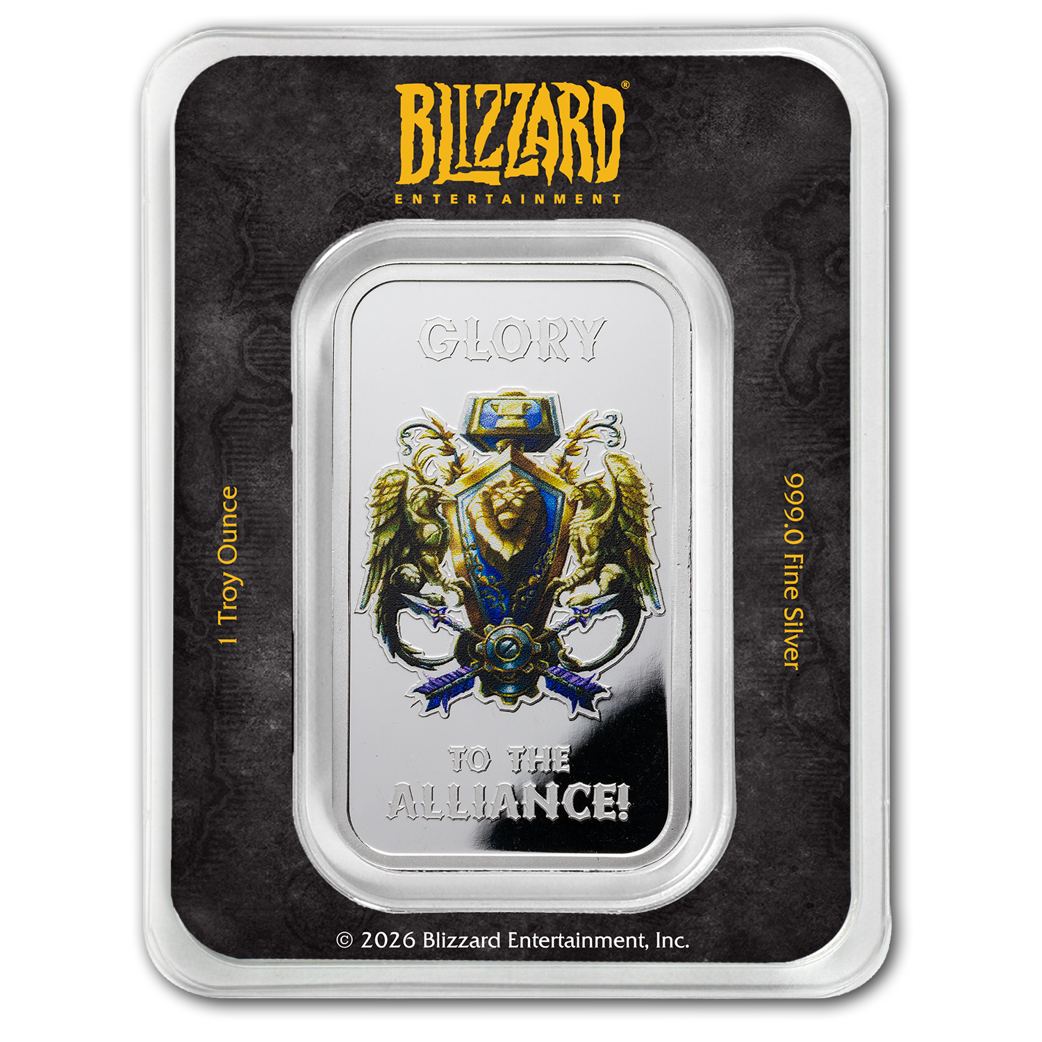 World of Warcraft Alliance 1oz Fine Silver