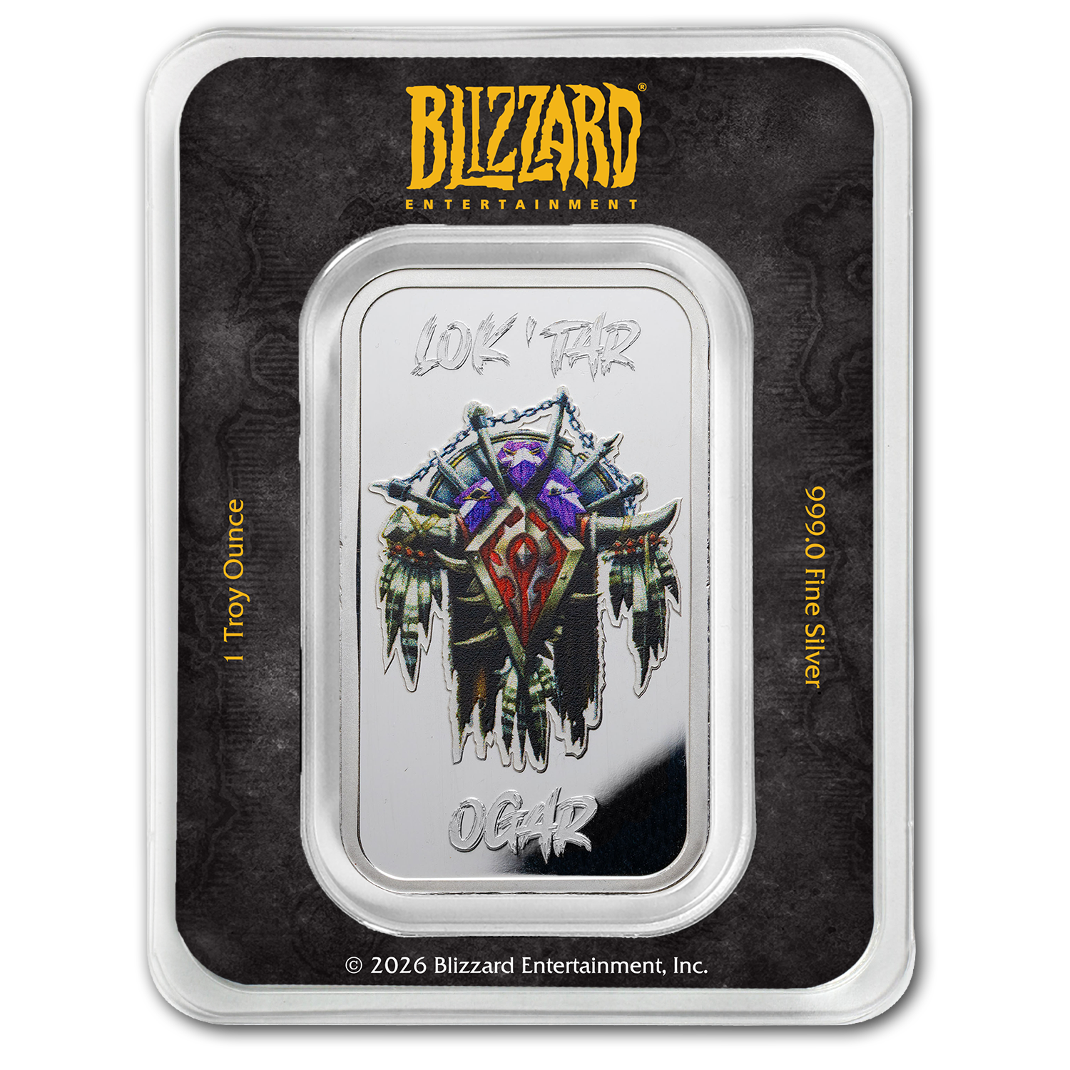 World of Warcraft Horde 1oz Fine Silver