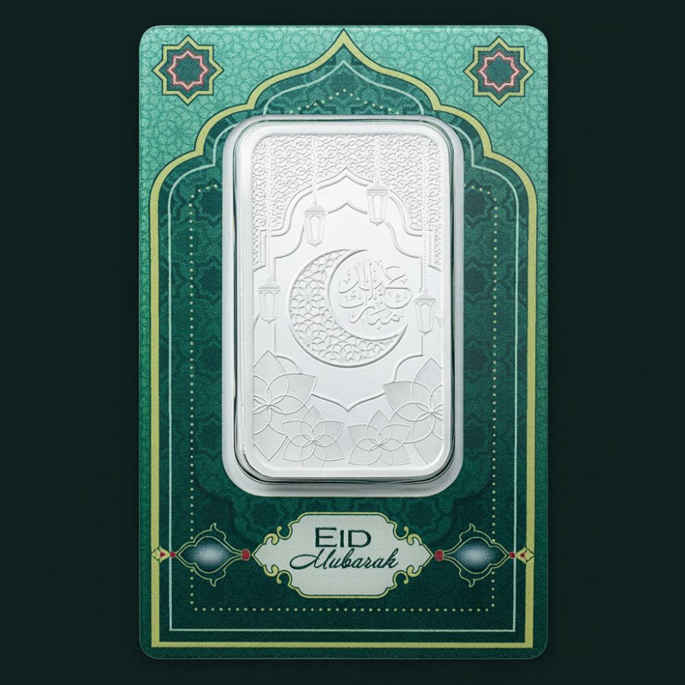 Pamp 1oz Silver Bar Eid Mubarak