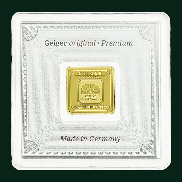 Geiger 2.5g Gold Bar