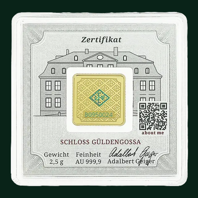 Geiger 2.5g Gold Bar