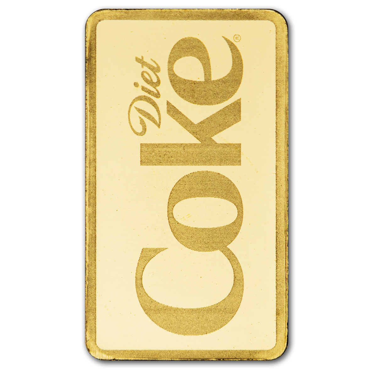 Diet Coke Coca Cola 1g Gold Bar